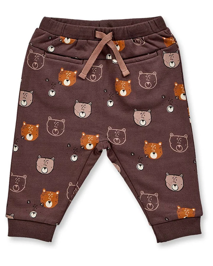 Baby Sweathose mit Teddydruck, Modell CANDY