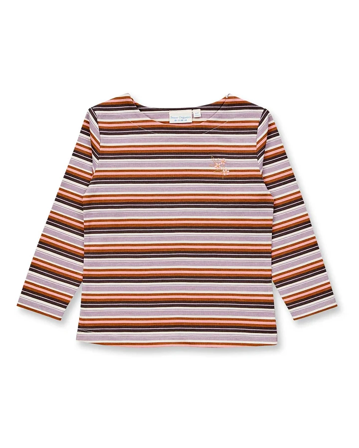 Langarmshirt für Kinder in Mauve-Tönen, Modell ALUNA