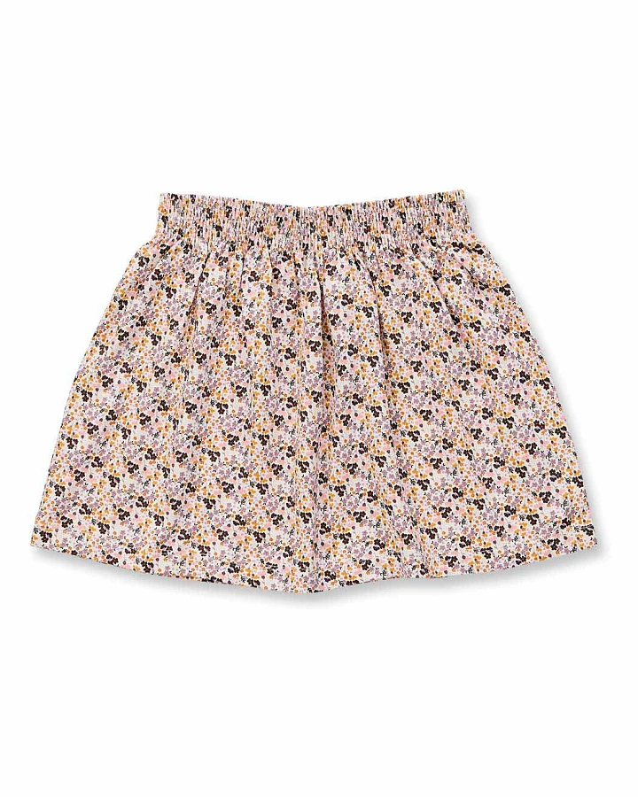 Mädchenrock mit zarten Blumendruck, Modell MALIA