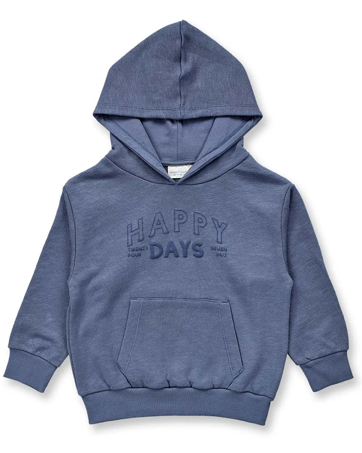 Kapuzenpullover in blaugrau, Modell MANOU