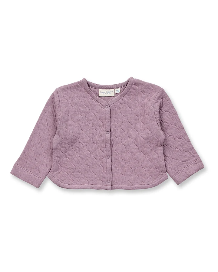 Baby Cardigan in mauve, Modell BAOO