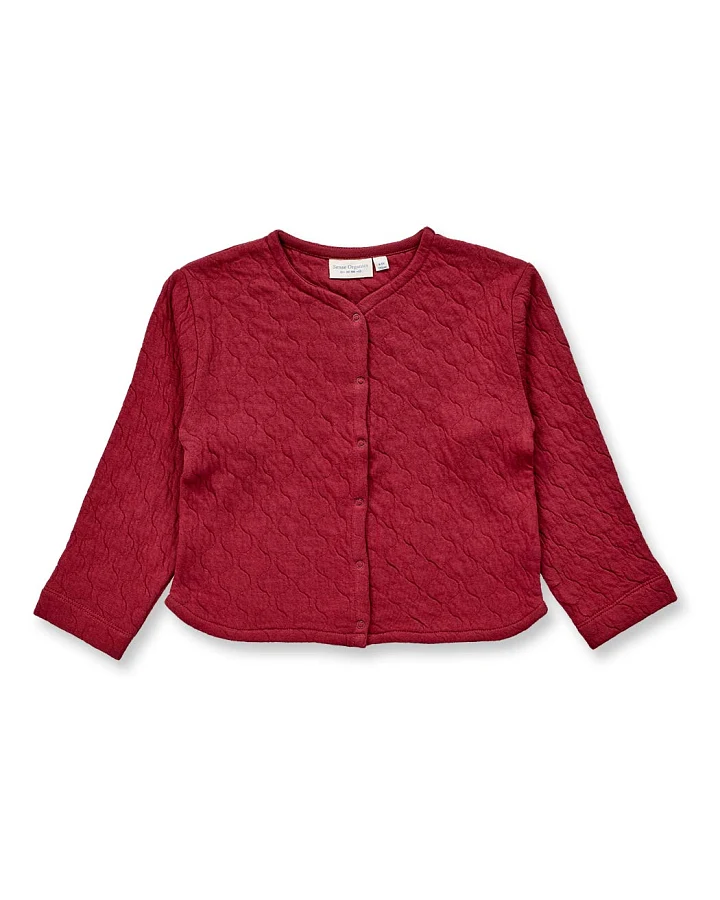 Cardigan für Kinder in weinrot, Modell BAOO