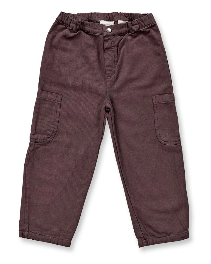 Twillhose in dunkelbraun, Modell LEOONIE
