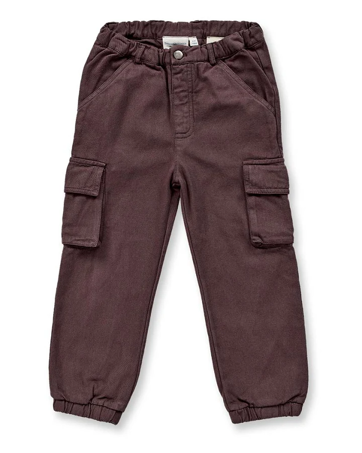 Twillhose für Jungen in dunkelbraun, Modell TIM