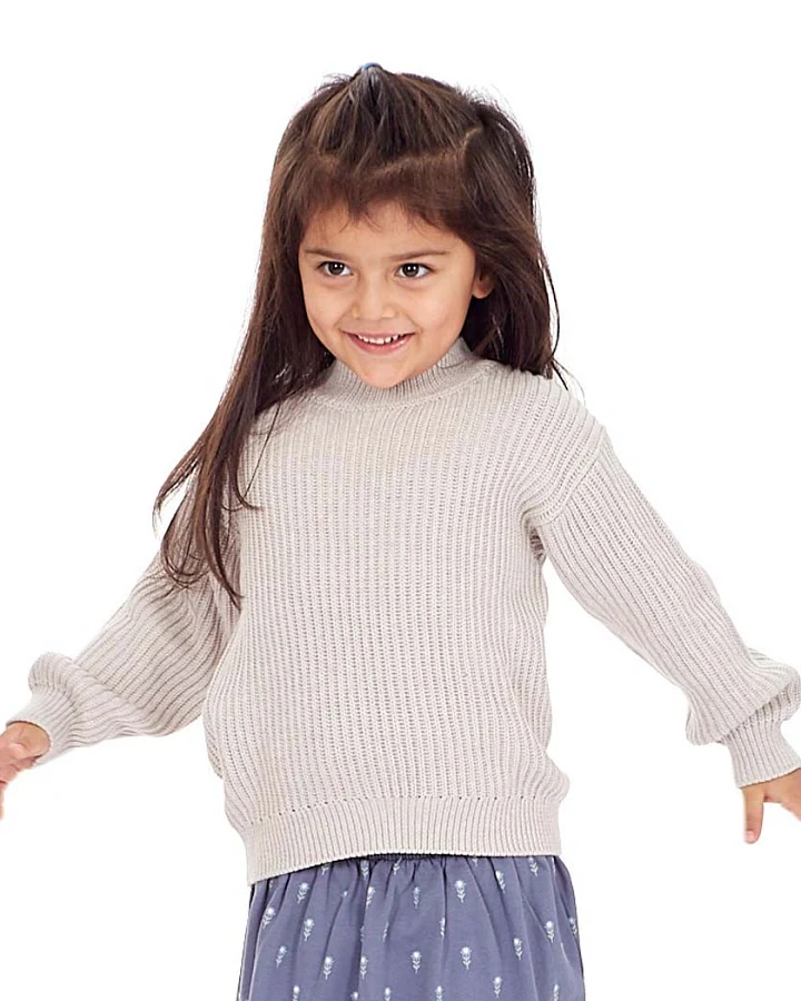 Kinder Strickpullover in creme mélange, Modell MARLEY