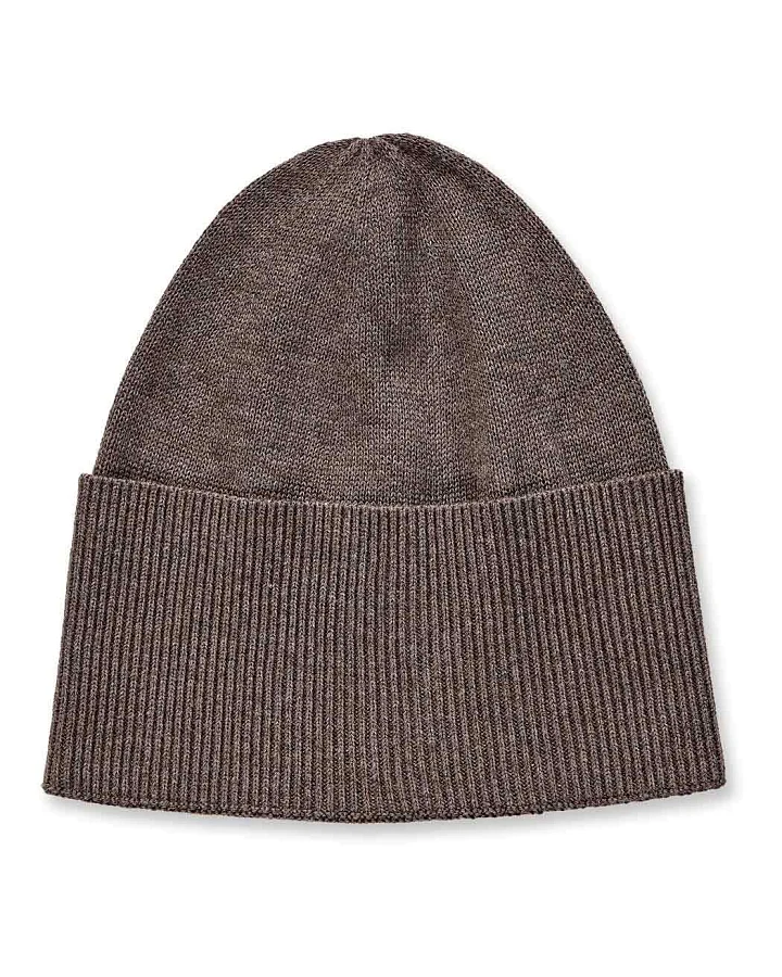 Strickmütze für Kinder in braun mélange, Modell ESSIN