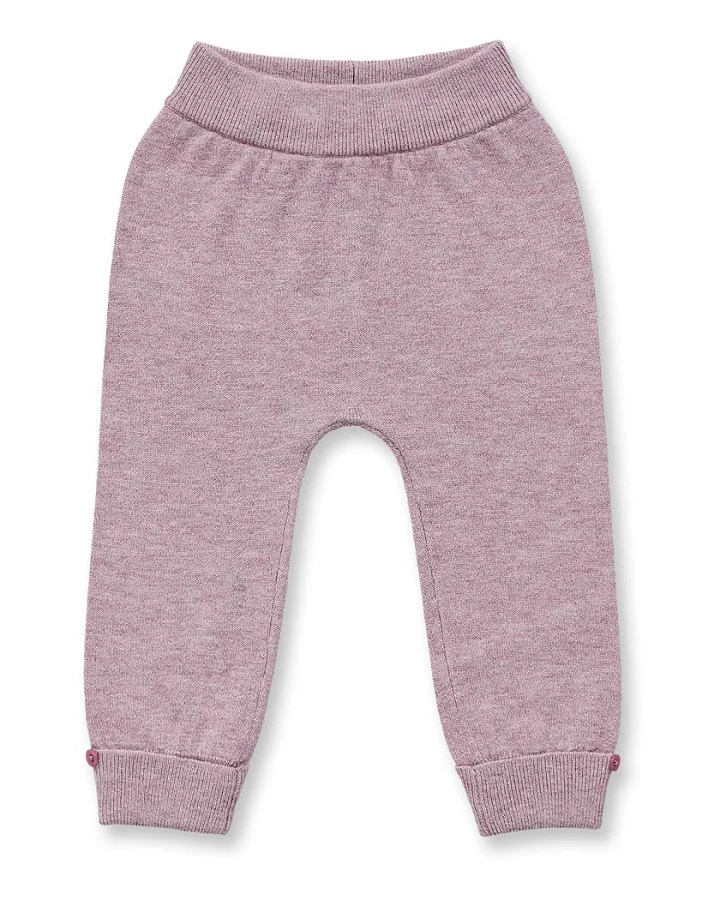 Baby Merino Strickleggins in mauve mélange, Modell PABLO