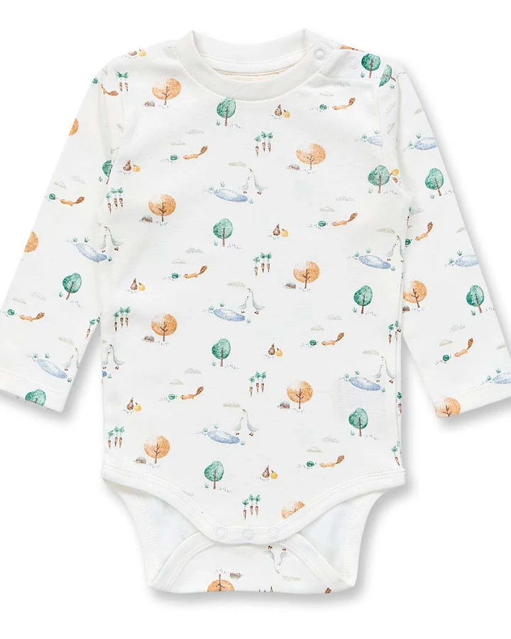 Baby Body mit Landleben-Druck, Modell VARIN