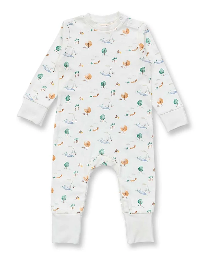 Baby Strampler mit Landleben-Druck, Modell TONA