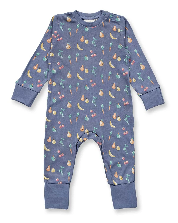 Baby Strampler mit Früchte- und Gemüsedruck, Modell TONA
