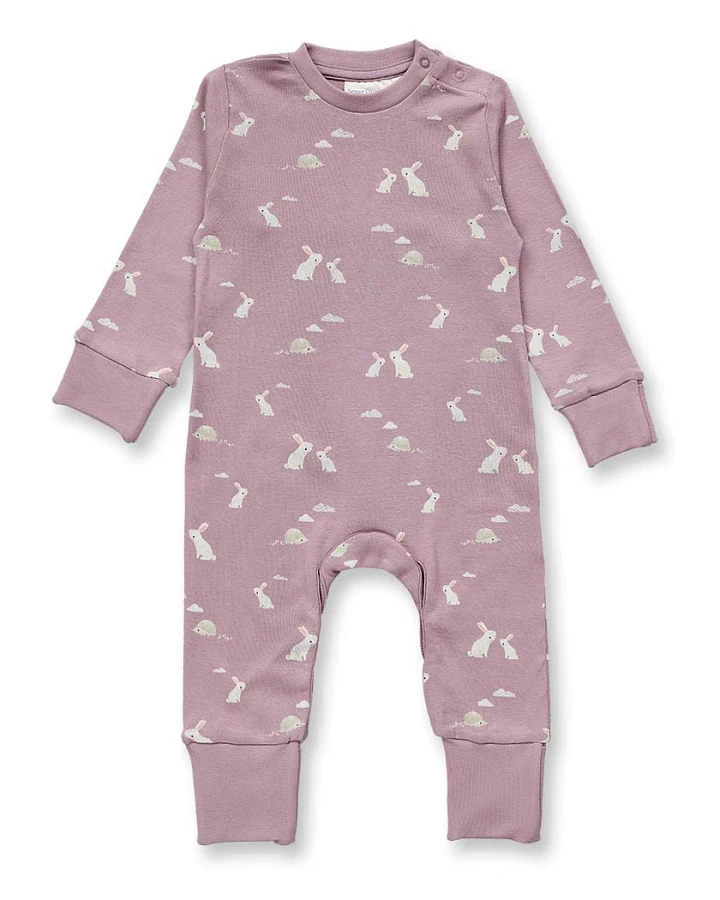 Baby Strampler mit Hasendruck, Modell TONA