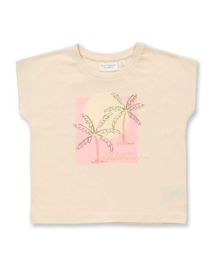 T-Shirt mit Palmen-Motiv für Kinder, Modell DORA