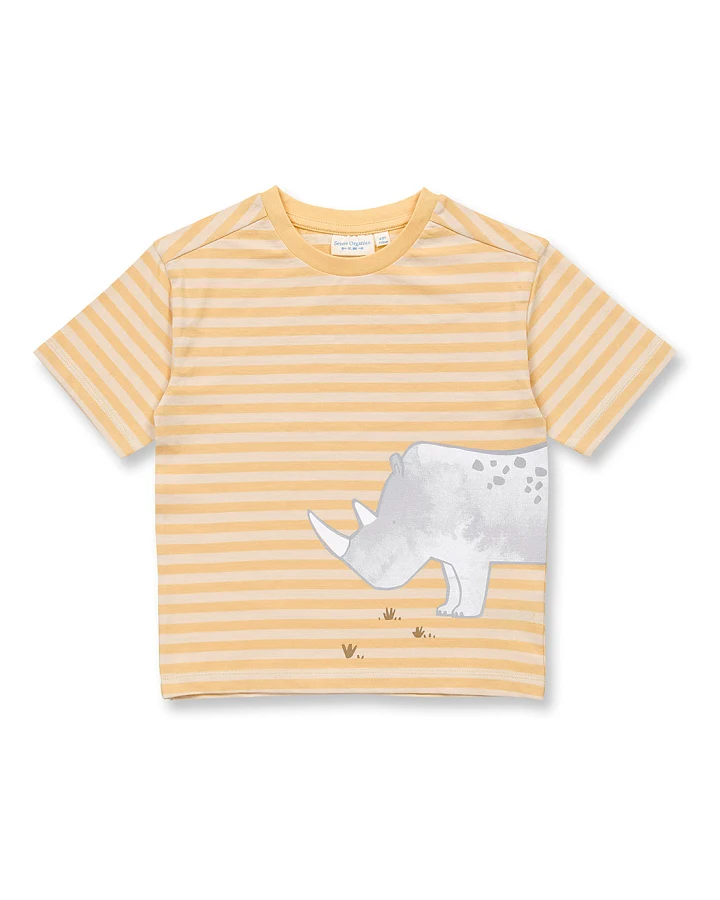 Kinder T-Shirt mit Nashorn-Motiv, Modell ANTON