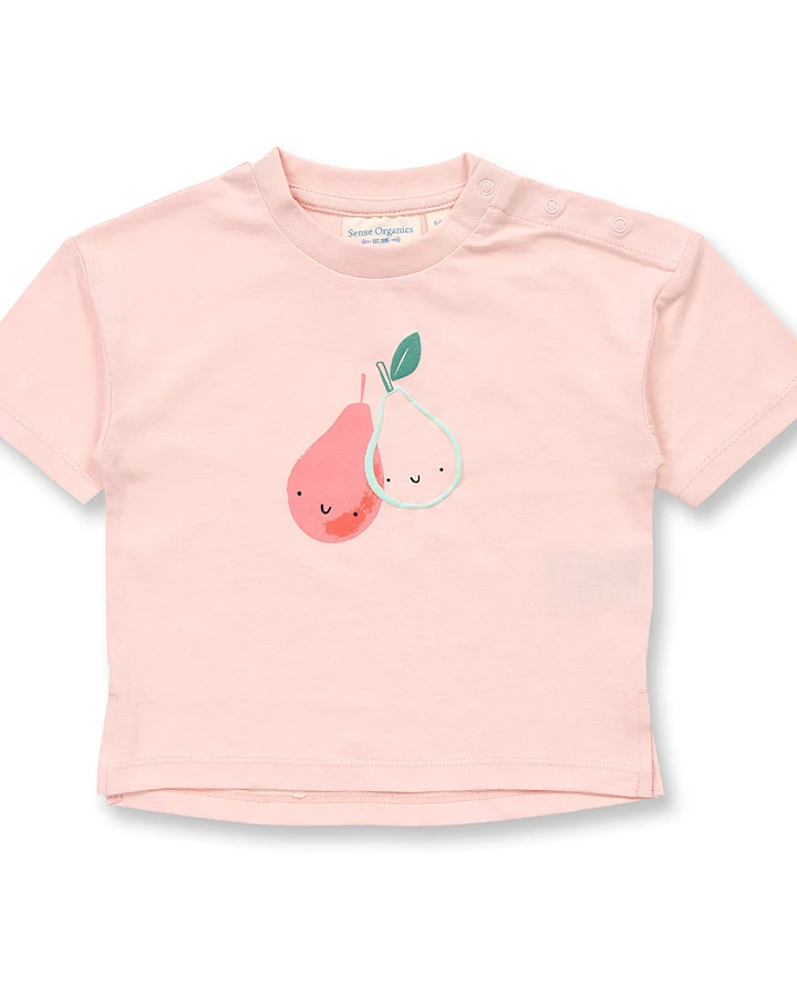 Baby T-Shirt mit Birnen-Druck, Modell SOPHIE