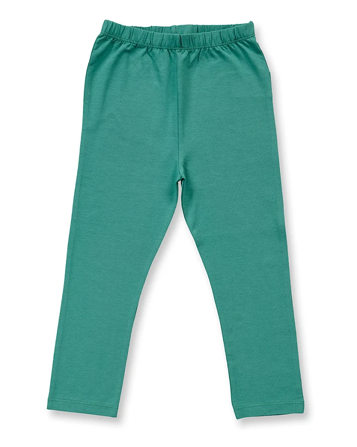 Leggings für Mädchen in smaragdgrün, Modell LARA