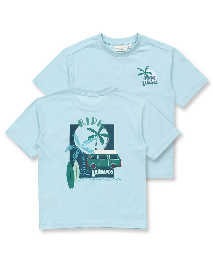 T-Shirt für Kinder in hellblau, Modell OSWIN
