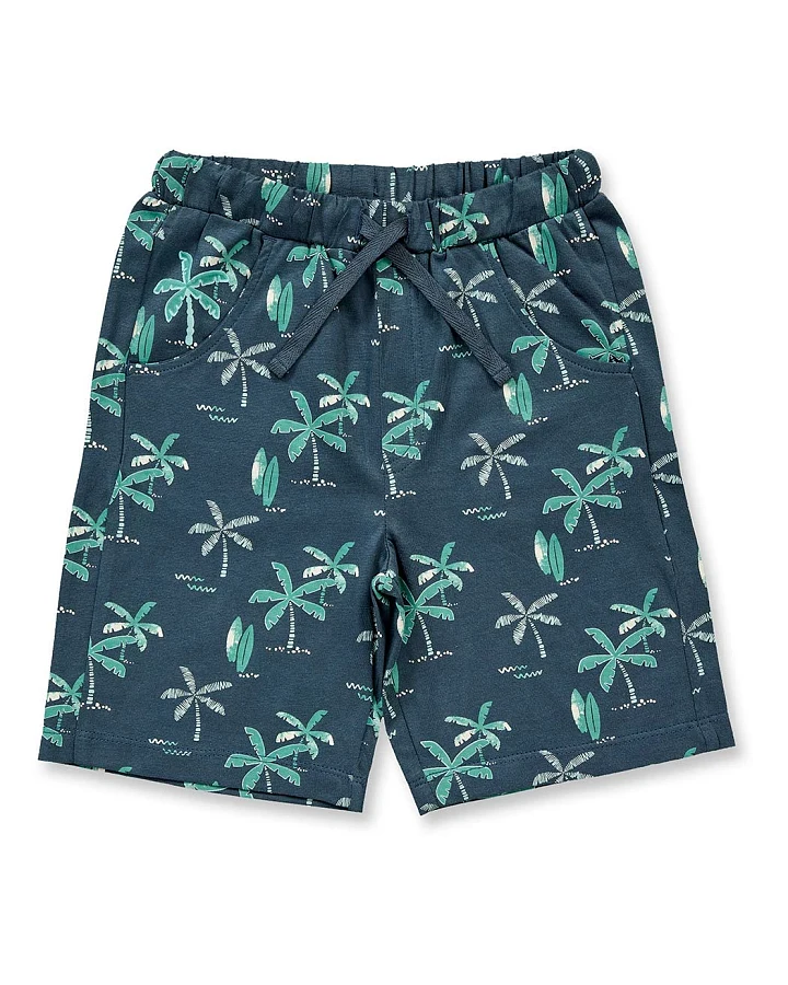 Kinder Shorts mit Palmen-Druck, Modell KHAN