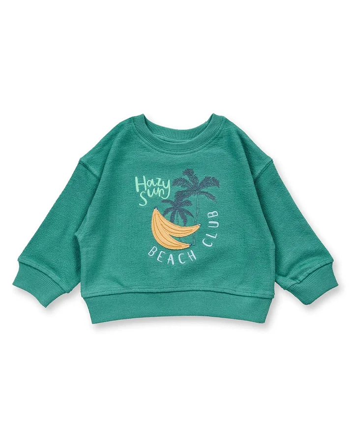 Baby Sweatshirt mit Bananen-Motiv, Modell DARI