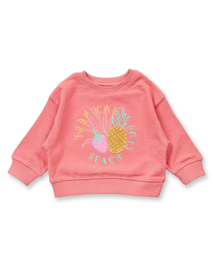 Baby Sweatshirt mit Sommermotiv, Modell DARI