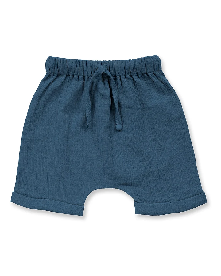 Baby Shorts in dunklem Petrol, Modell CHARLIE