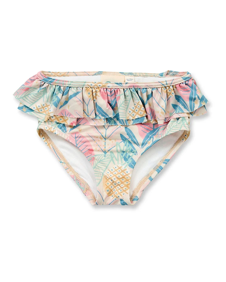 Baby Bikinihose mit Tropen-Druck, Modell GOLDA