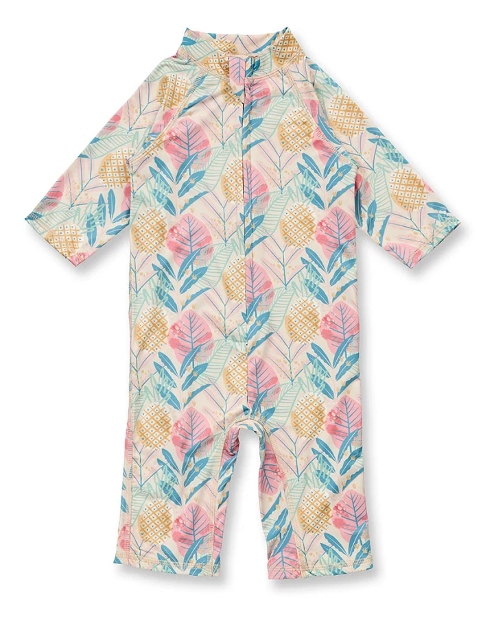 Baby UV-Surfanzug mit Tropen-Druck, Modell MADI