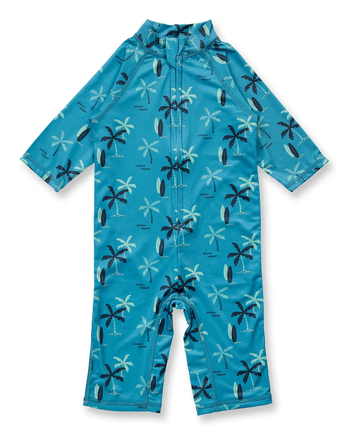 Baby UV-Surfanzug mit Palmen-Druck, Modell MADI