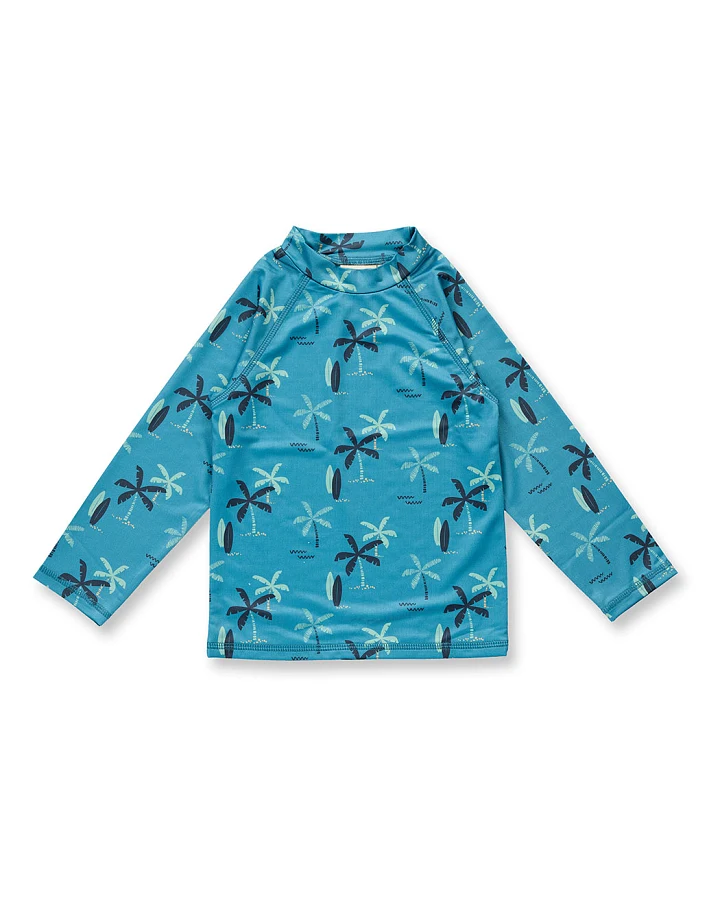 Kinder UV-Langarmshirt mit Palmen-Druck, Modell PALIN