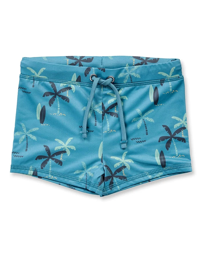 Badehose für Jungen mit Palmen-Druck, Modell MEDAN