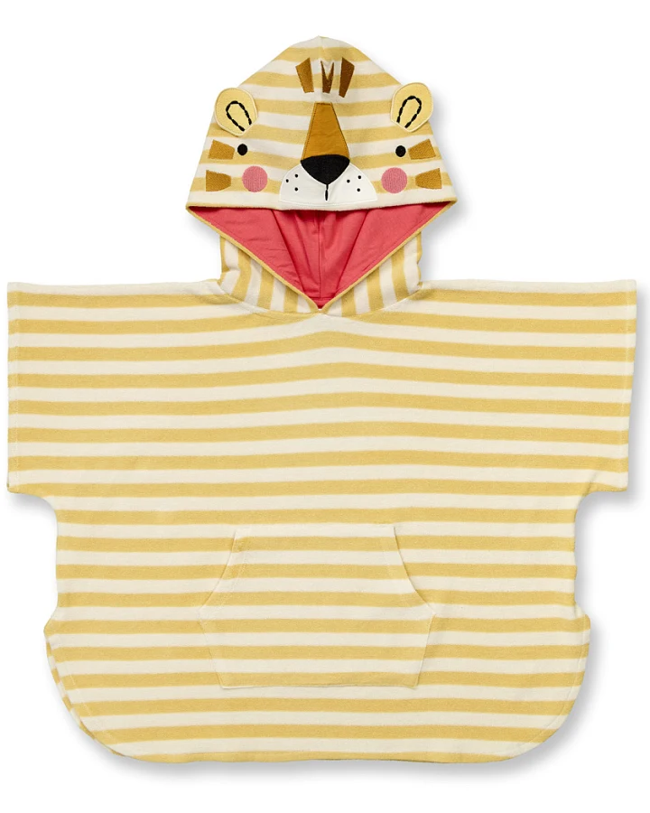 Poncho mit Tiger-Motiv, Modell ALVI