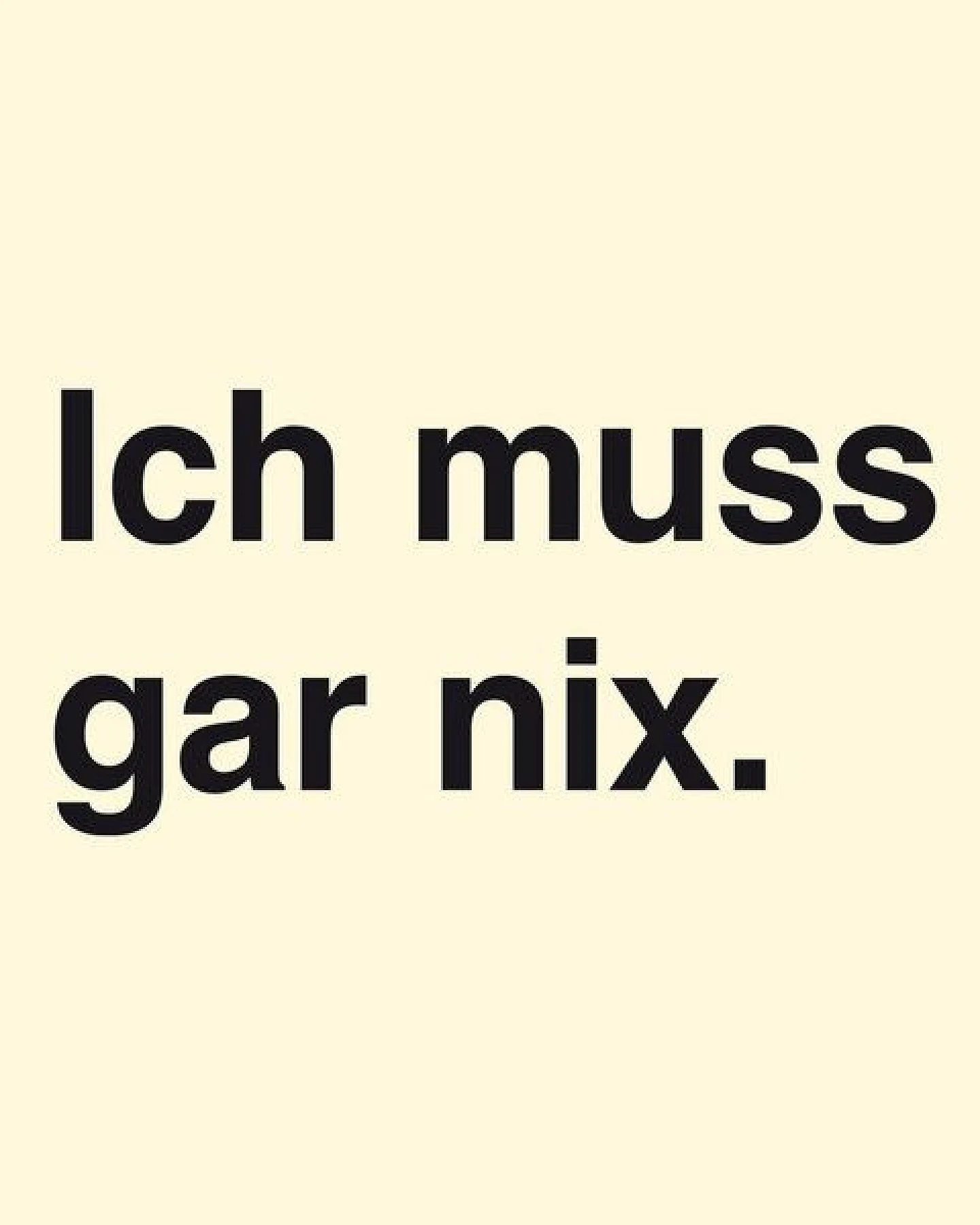 GARY MASH Baumwolltasche Ich muss gar nix. aus zertifizierter Biobaumwolle – Ansicht 2