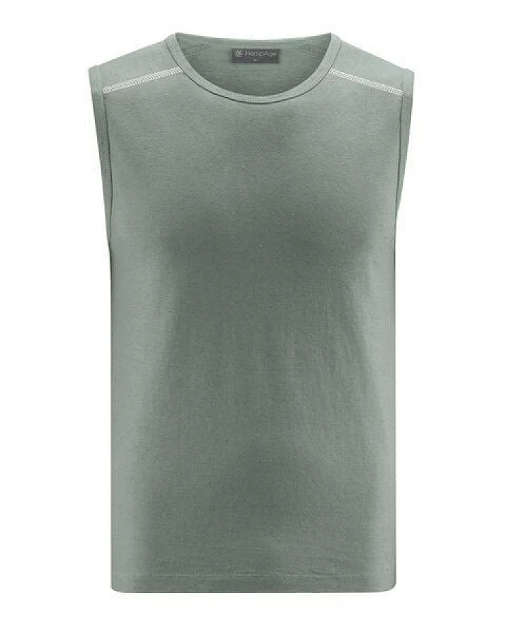 HempAge Herren Yoga Tank Top Hanf/Biobaumwolle