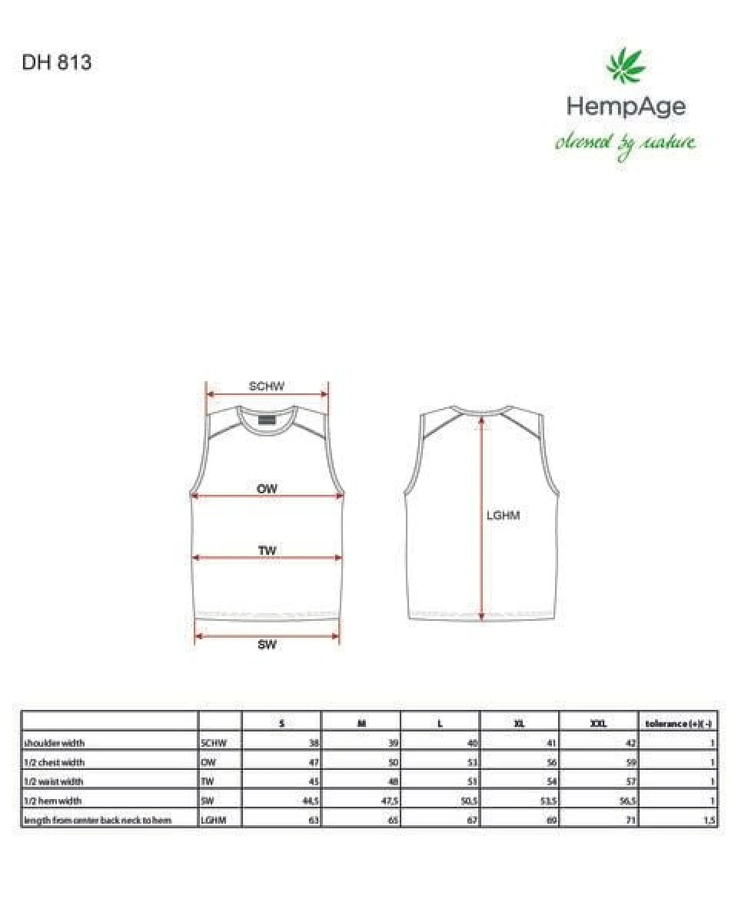 HempAge Herren Yoga Tank Top Hanf/Biobaumwolle – Ansicht 3