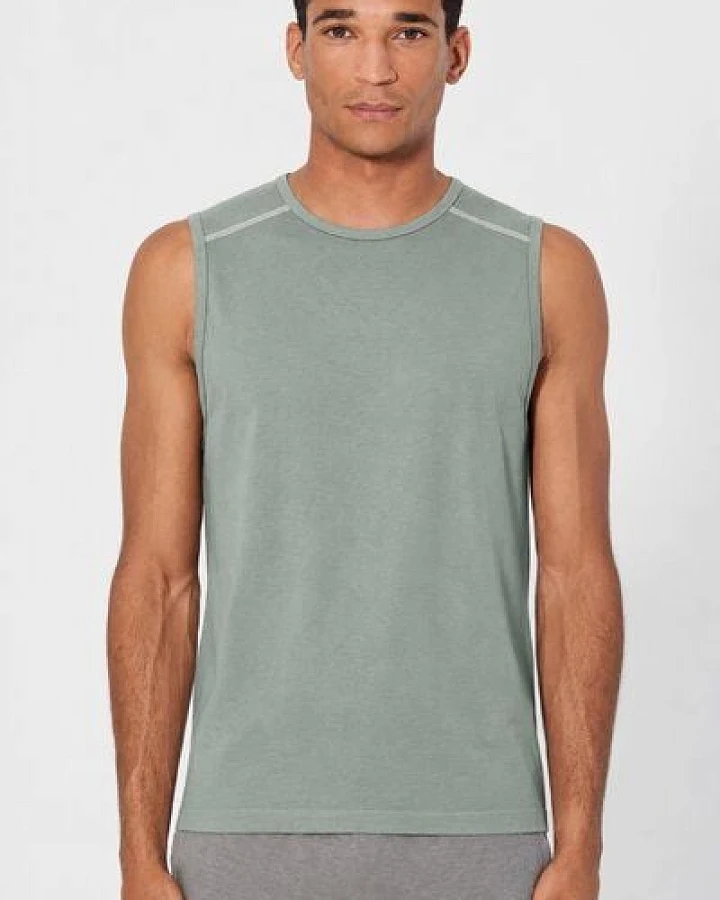 HempAge Herren Yoga Tank Top Hanf/Biobaumwolle