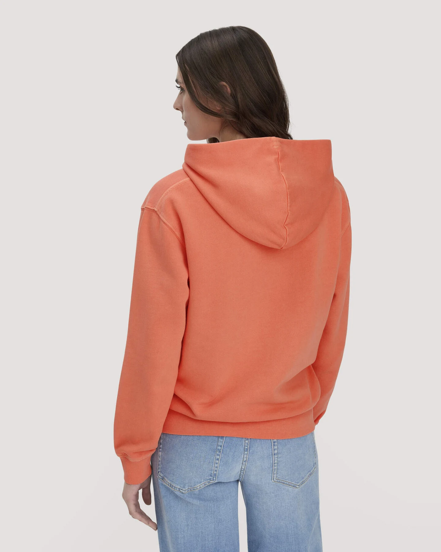 hessnatur Damen Sweathoodie Relaxed aus Bio-Baumwolle - orange - Größe XL – Ansicht 3