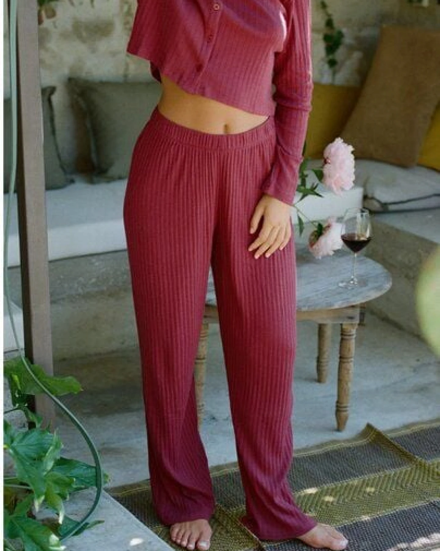 Nénés Hose Maud – Pflaume – Ansicht 4