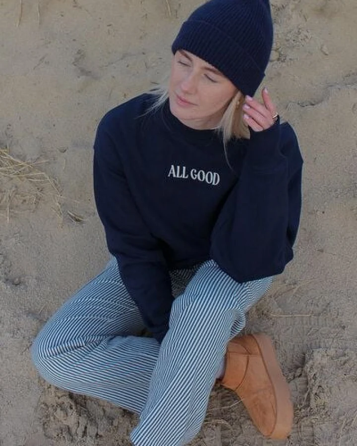 LITSCHI DESIGNS ALL GOOD SWEATER NAVY