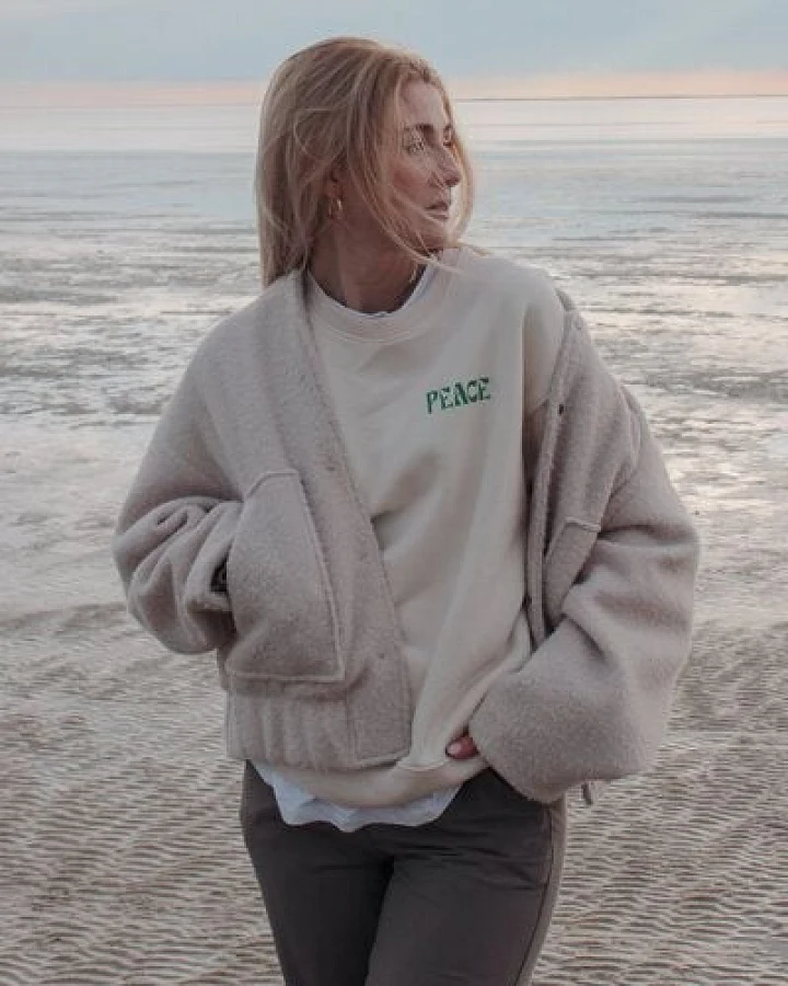 LITSCHI DESIGNS PEACE SWEATER
