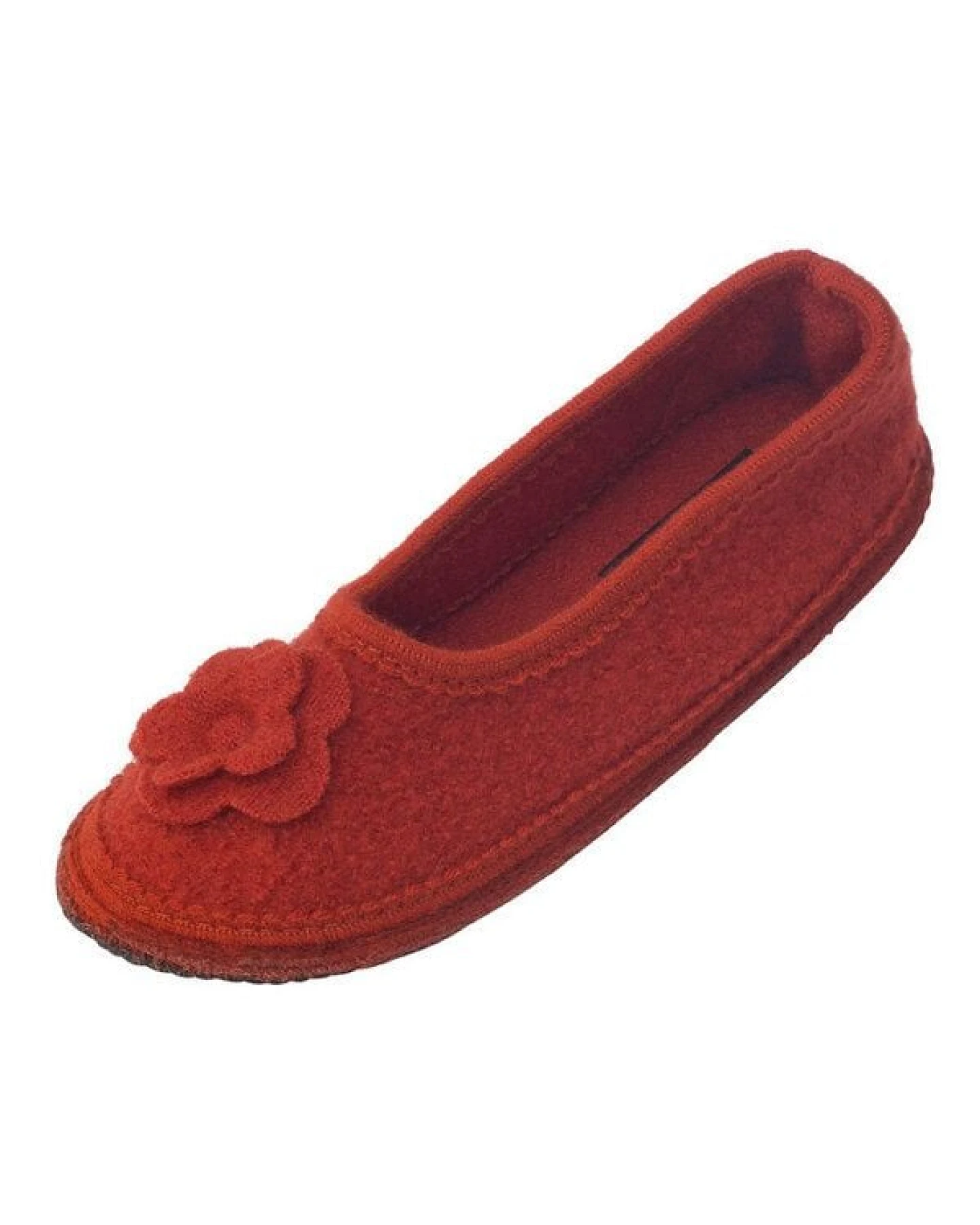 Bacinas Warme Ballerina Hausschuhe Damen Schurwolle Wollwalk Filzsohle – Ansicht 2
