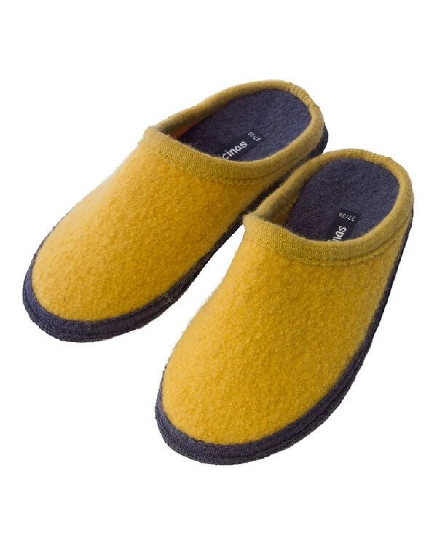 Bacinas Hausschuh Pantoffeln mit schwarzer Sohle aus 100% Wolle – Ansicht 3