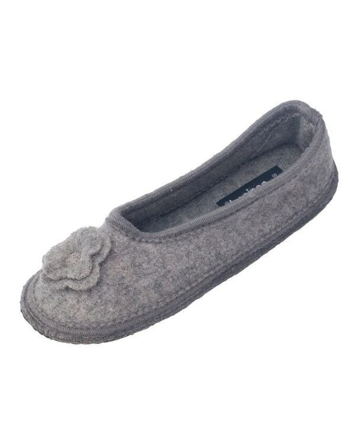 Bacinas Warme Ballerina Hausschuhe Damen Schurwolle Wollwalk Filzsohle – Ansicht 2