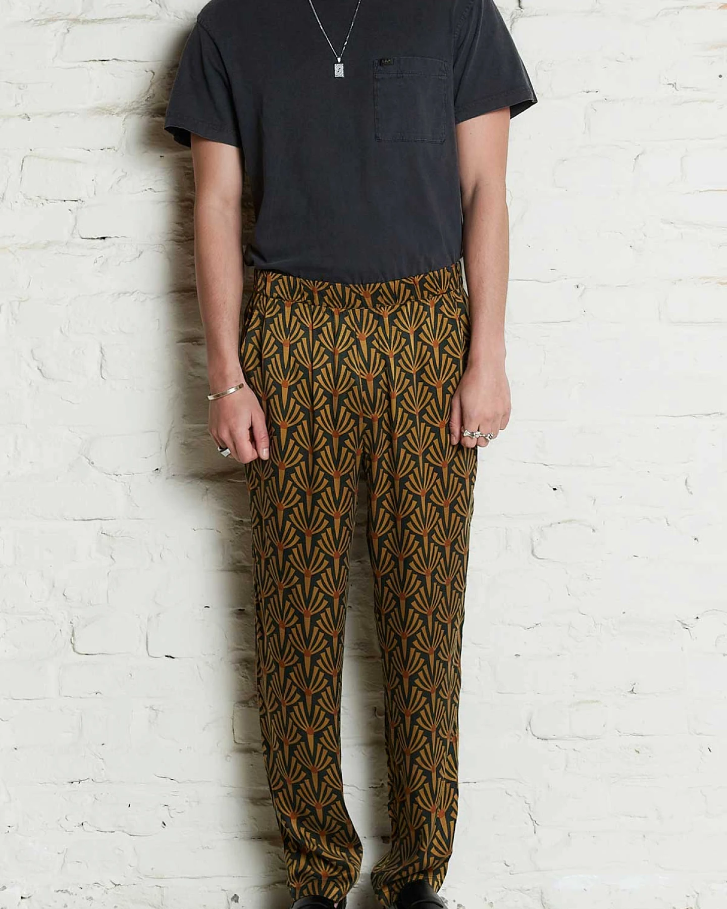 Yahmo Herren vegan Hose Walter Artdeco – Ansicht 2