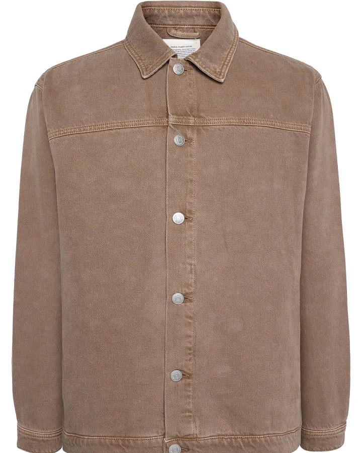 Jacke Raw Twill Workwear Braun