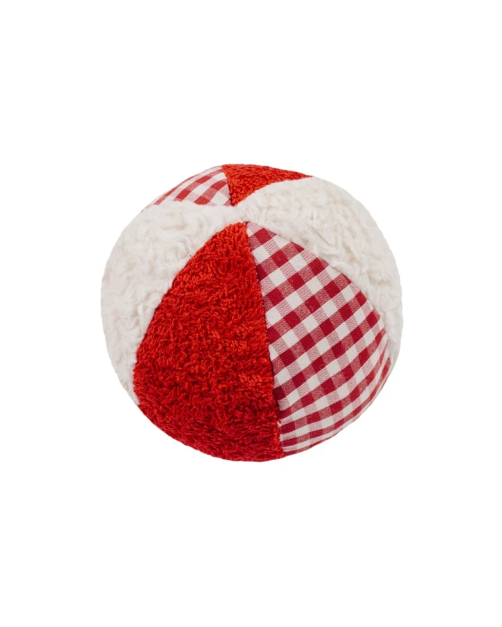 Rassel Ball Durchmesser 12 cm rot