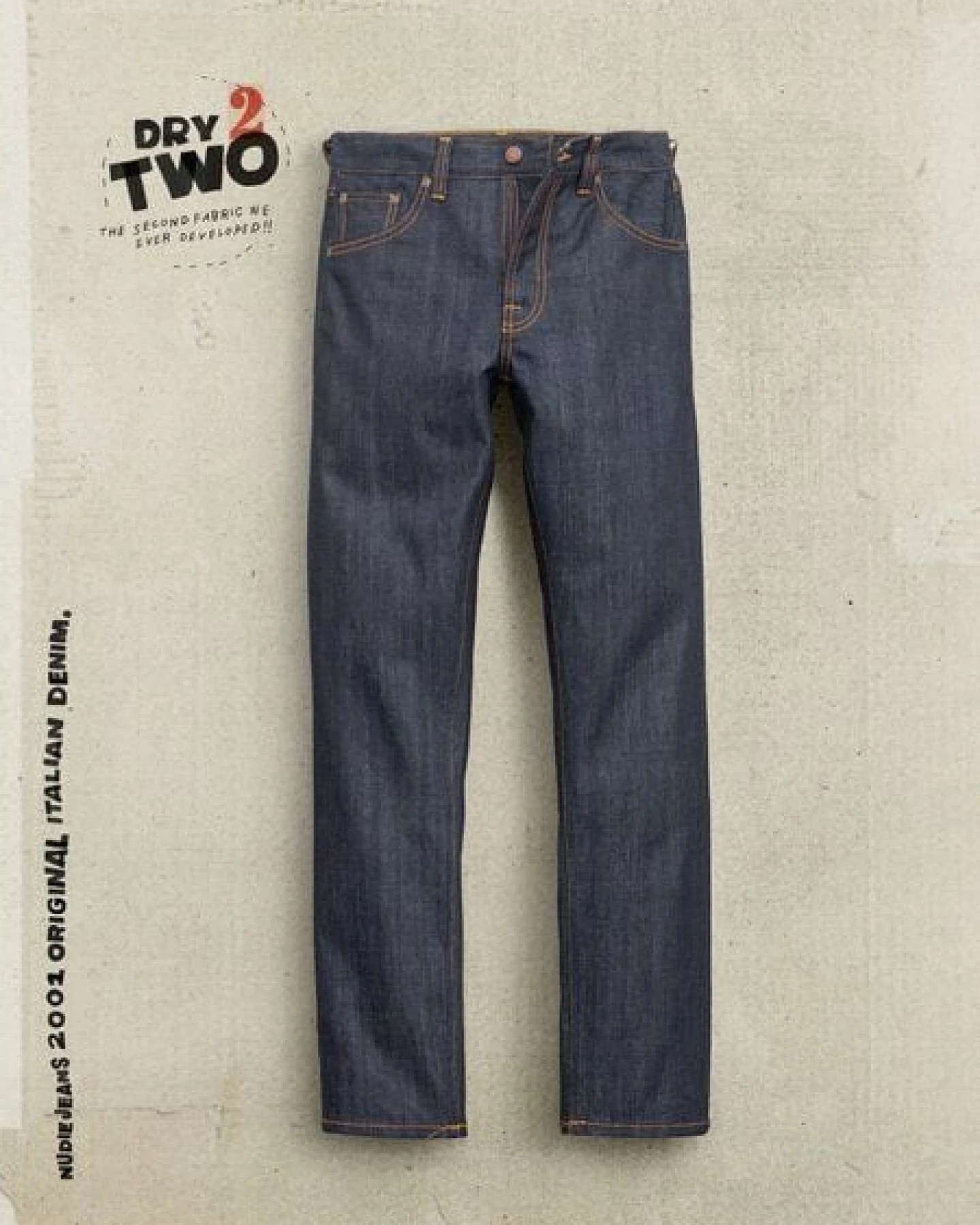 Nudie Jeans Gritty Jackson Blue Dry Two – Ansicht 2