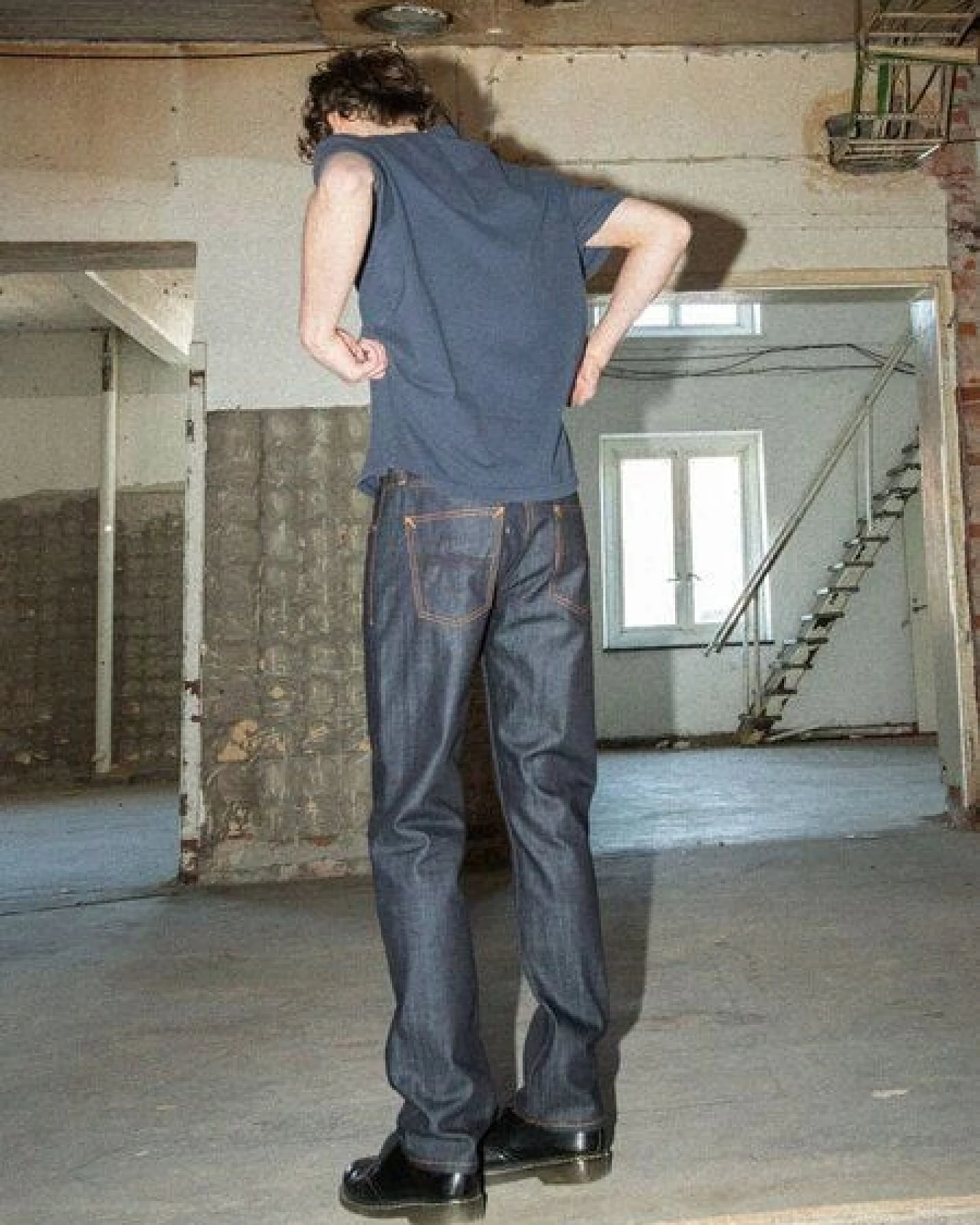 Nudie Jeans Gritty Jackson Blue Dry Two – Ansicht 4