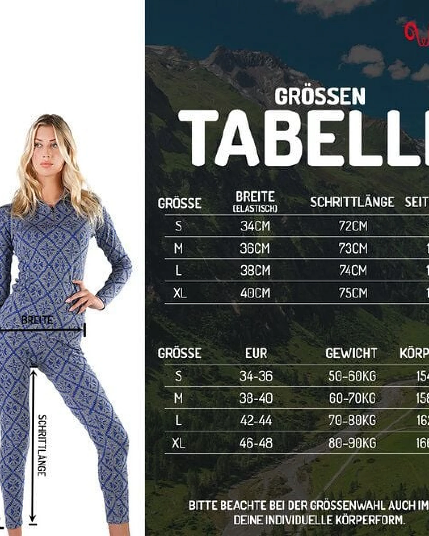 Woolona Leggings - VENUS - 100% Merinowolle – Ansicht 4