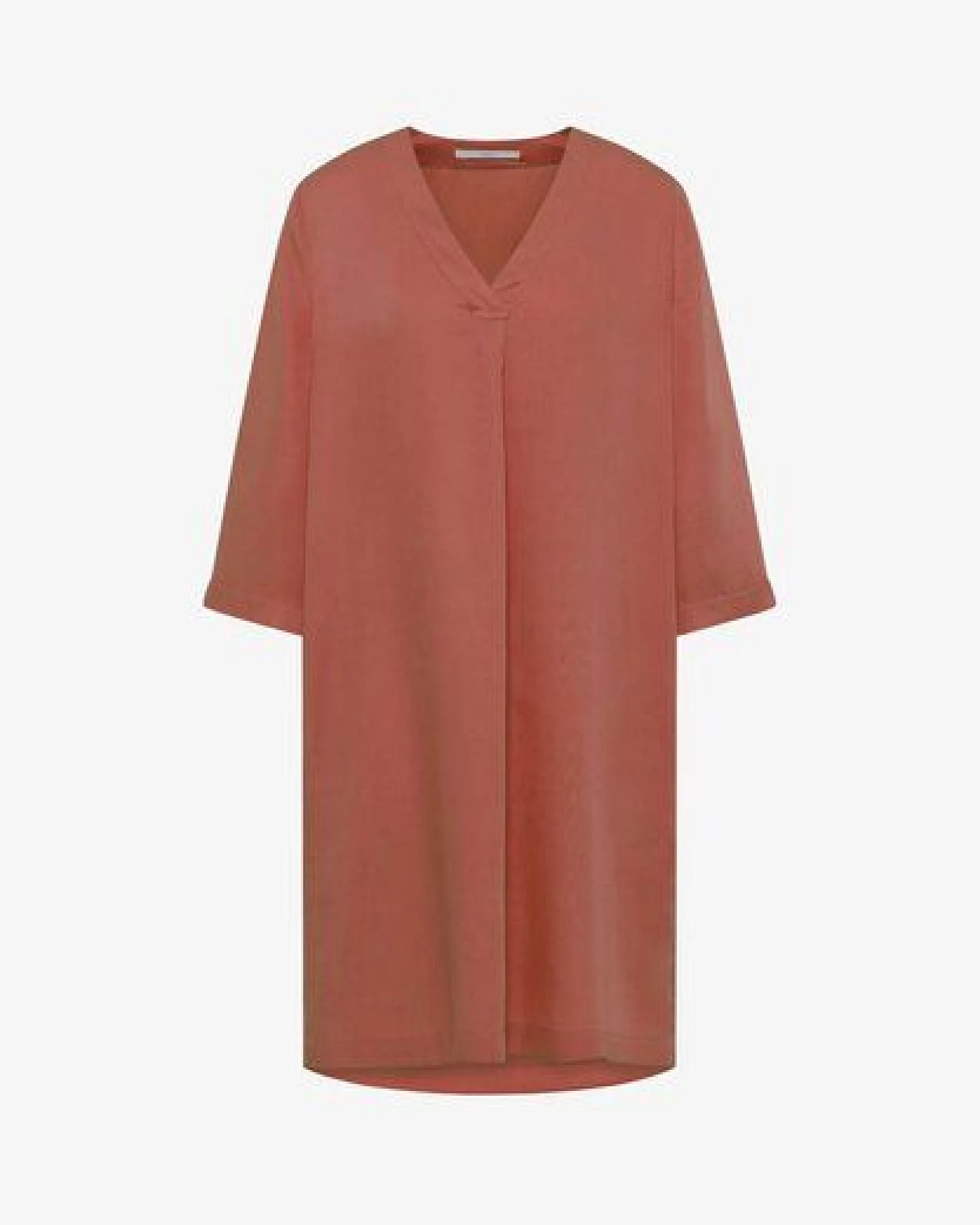 LANIUS Tencel Kleid mit V-Ausschnitt – Ansicht 3