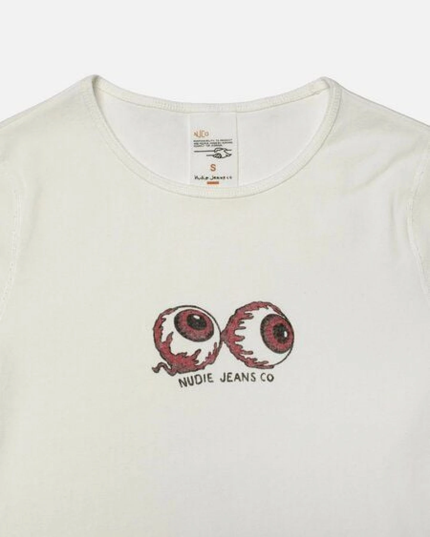 Nudie Jeans Eve T-Shirt Eyeballs – Ansicht 4