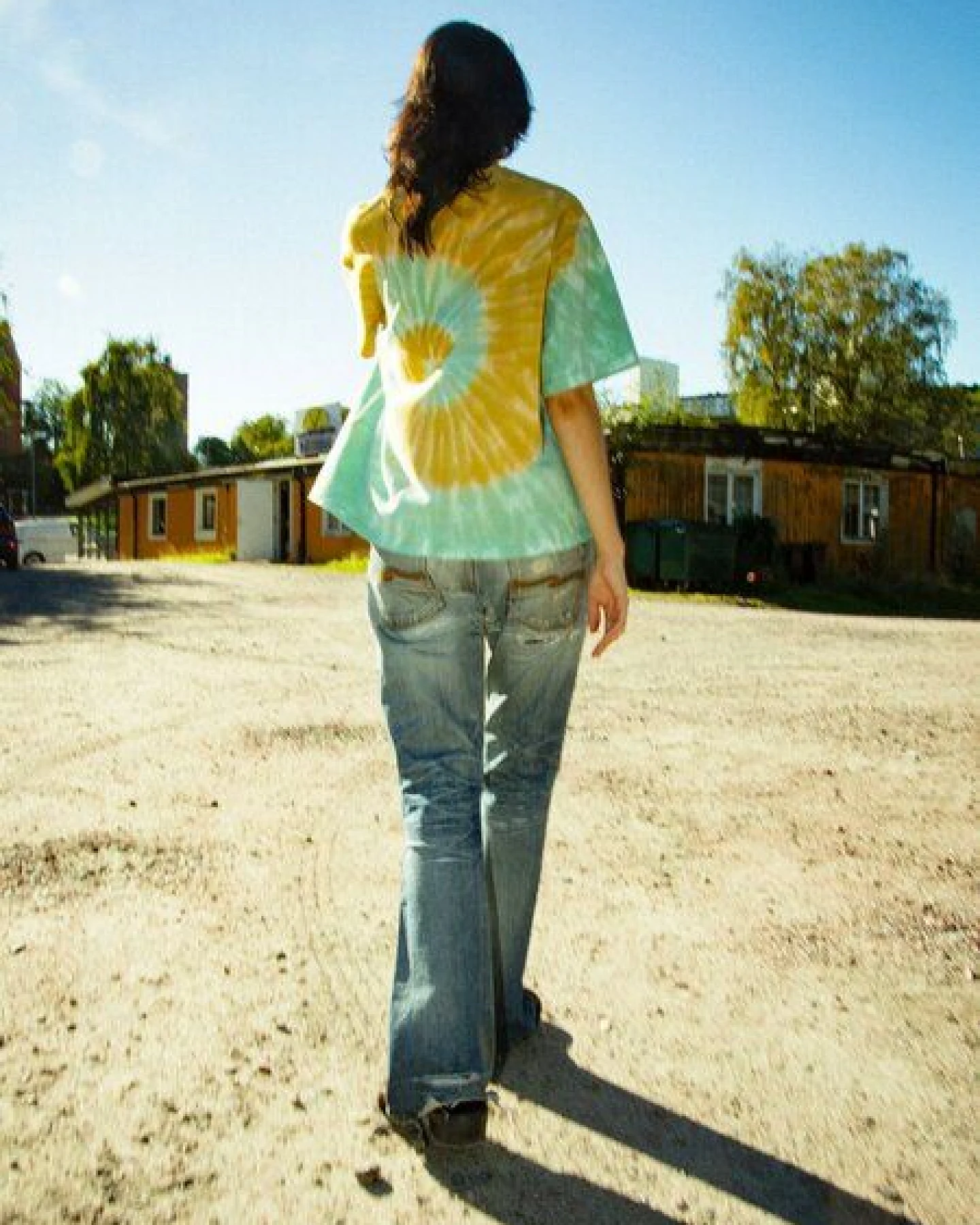 Nudie Jeans RITA T-Shirt Take it Easy Batik - Multi – Ansicht 2